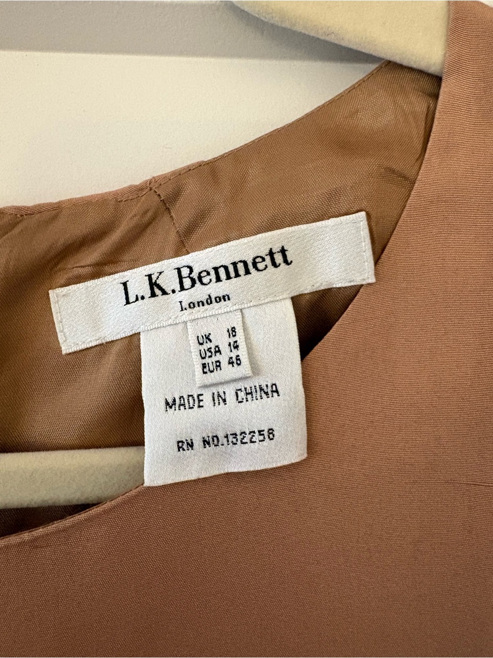 NEW LK Bennet Silk A-line Dress; champagne color - Picture 4 of 6